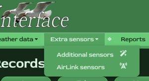 The Extra Sensors Menu
